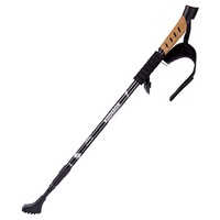 OSA Aluminium 135cm Walking Pole/Stick/Trekking/Hiking Lightweight/Adjustable BK