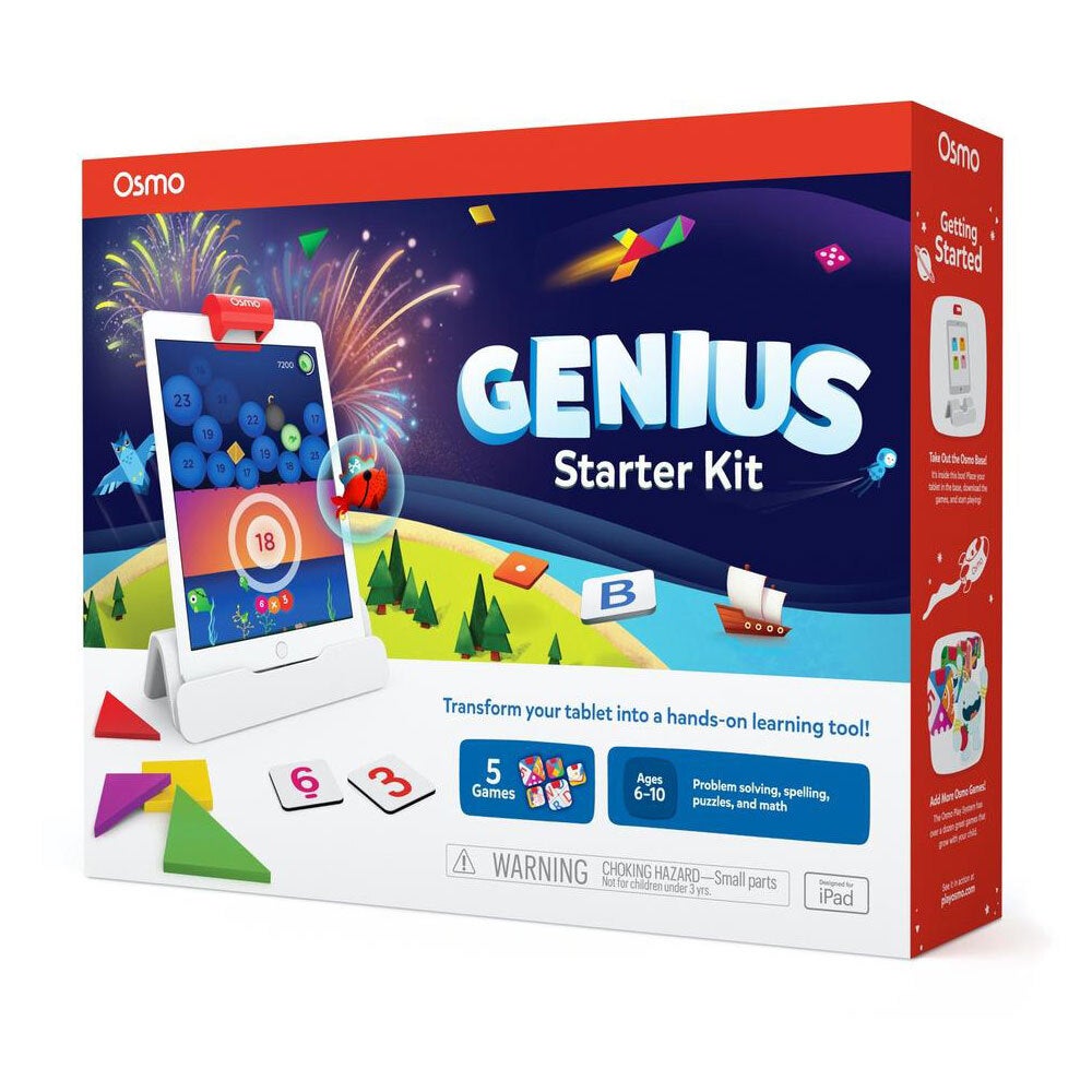 Osmo Genius Starter Kit 5 Games Kids 6y+ Educational Words Toy for Apple iPad