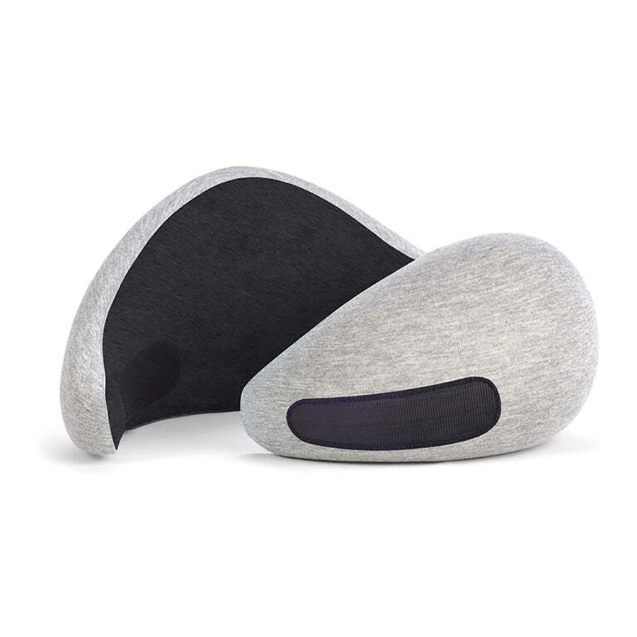 Ostrichpillow Go Neck Travel Pillow Memory Foam Support 70x15cm Midnight Grey
