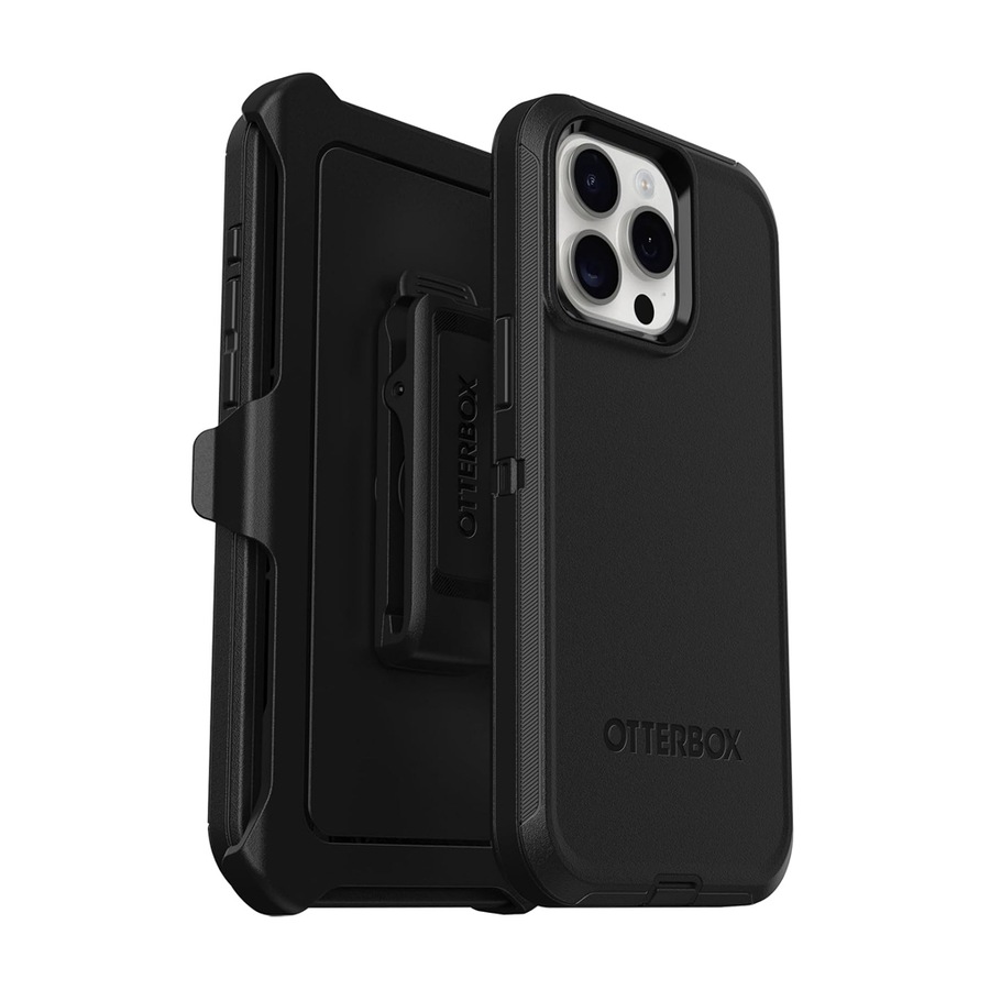 Otterbox Defender Case Mobile Cover Protection For Apple iPhone 15 Pro Max Black