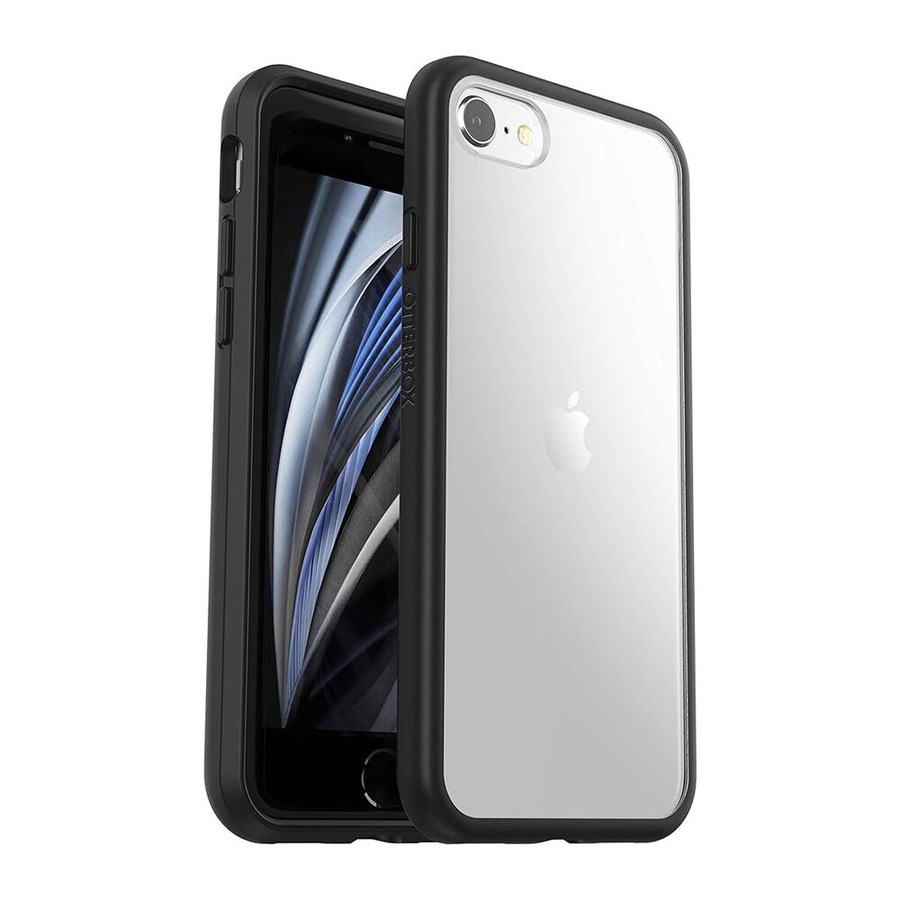 OtterBox React Phone Case for iPhone 7/8/SE 2nd & 3rd Gen Clear/Black