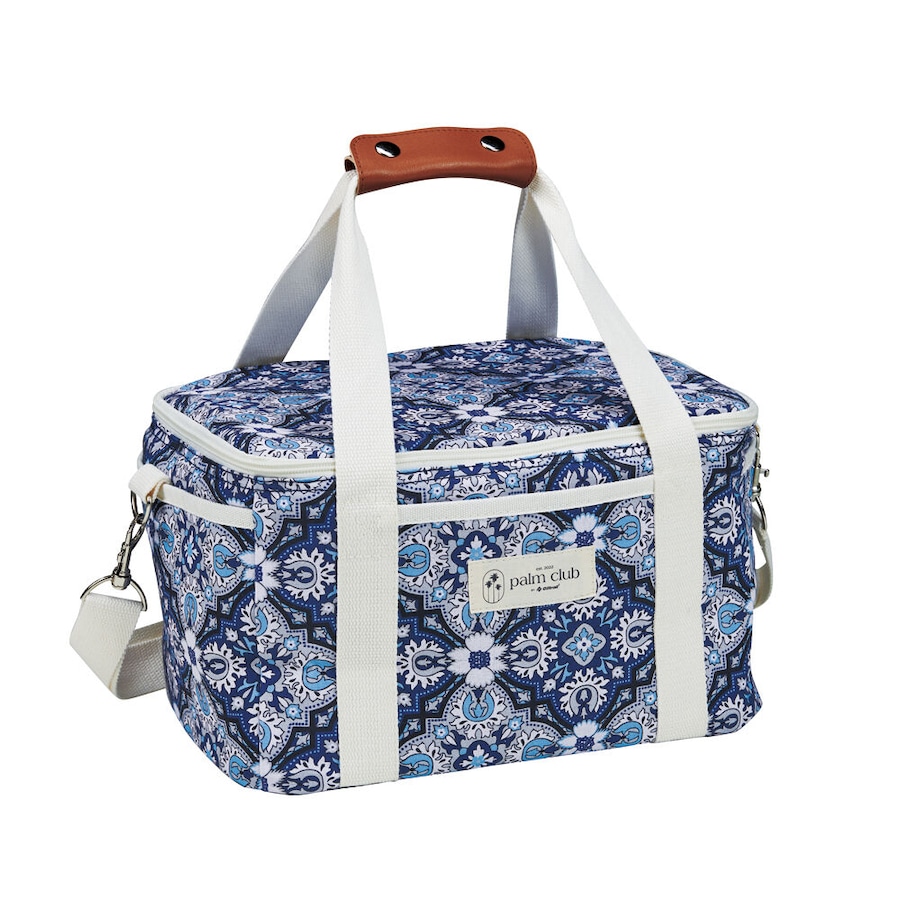 OZtrail Cotton Cooler Bag Waterproof Storage 32.5x23cm Bells Beach Blue