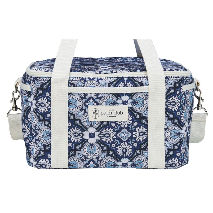 OZtrail Cotton Cooler Bag Waterproof Storage 32.5x23cm Bells Beach Blue