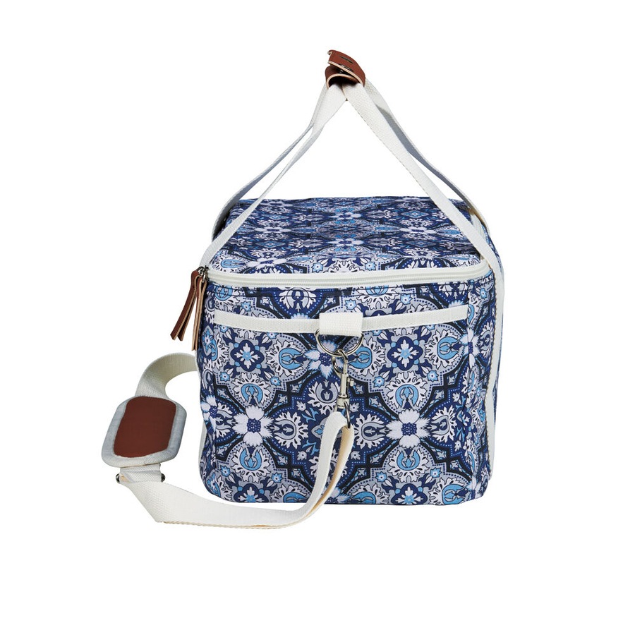 OZtrail Cotton Cooler Bag Waterproof Storage 32.5x23cm Bells Beach Blue