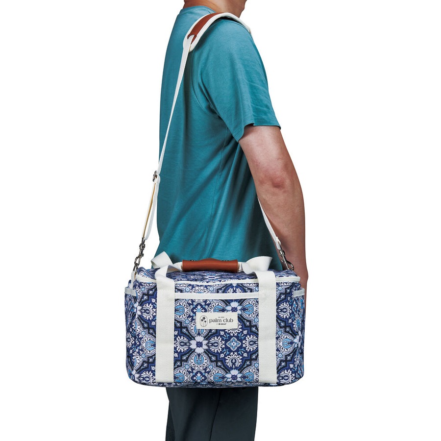 OZtrail Cotton Cooler Bag Waterproof Storage 32.5x23cm Bells Beach Blue