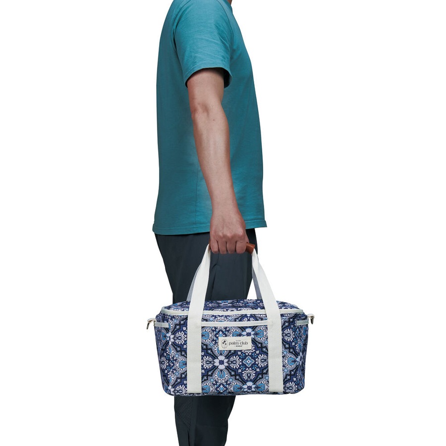 OZtrail Cotton Cooler Bag Waterproof Storage 32.5x23cm Bells Beach Blue