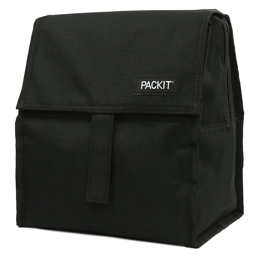 Packit Freezable Lunch Bag Chiller Travel/Outdoor Food Storage Container Black