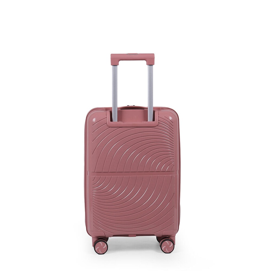 Paklite Solar Small Travel Luggage Suitcase Lightweight 55x35cm Pink