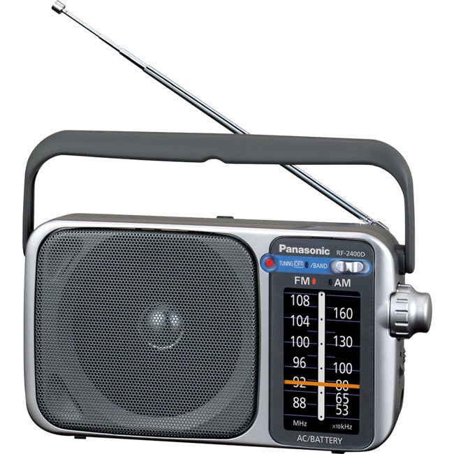 Panasonic 234mm Portable AM/FM Digital AC/DC Radio Receiver w/ AFC Tuner Black