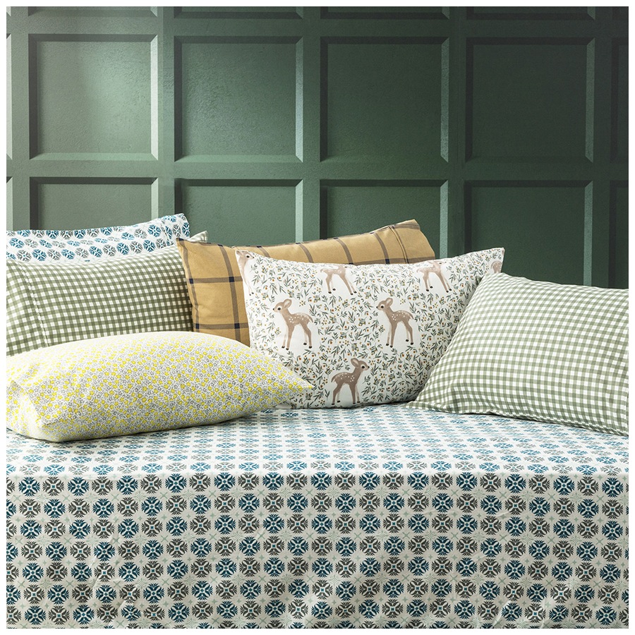 Park Avenue Double Bed Flannelette Fitted Sheet Set 175 GSM Egyptian Cotton FLO