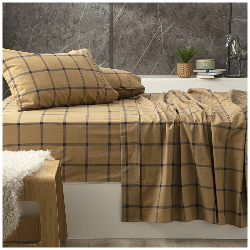 Buy Park Avenue Mega King Flannelette Fitted Sheet Set 175 GSM Egyptian