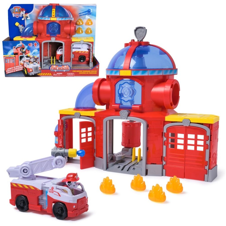Paw Patrol Fire Rescue Station Command Center Deluxe Childrens Toy Playset 3Y+