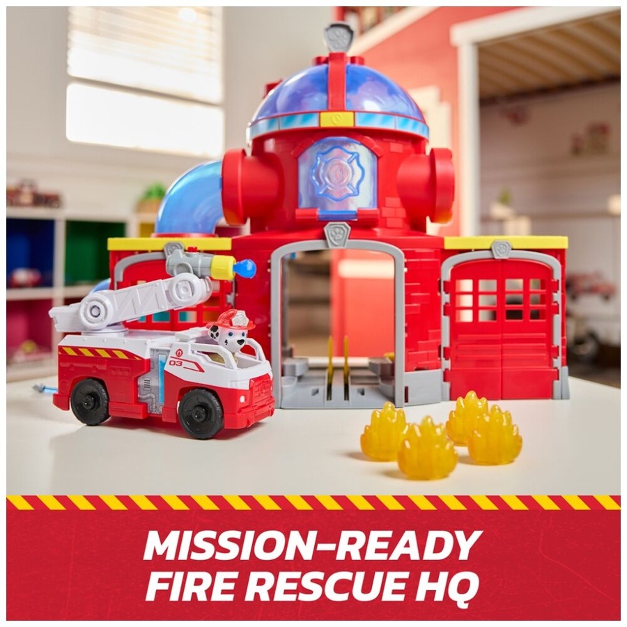 Paw Patrol Fire Rescue Station Command Center Deluxe Childrens Toy Playset 3Y+