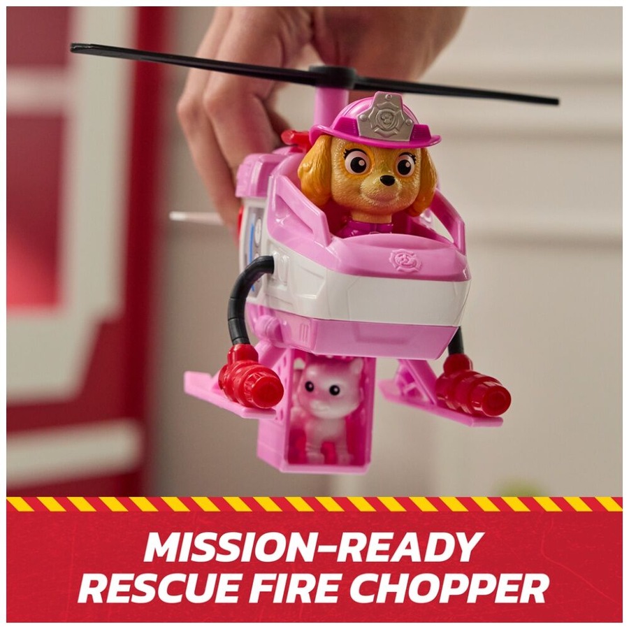 Paw Patrol Skye Rescue Fire Helicopter Chopper Vehicle Childrens Toy 3Y+ Pink