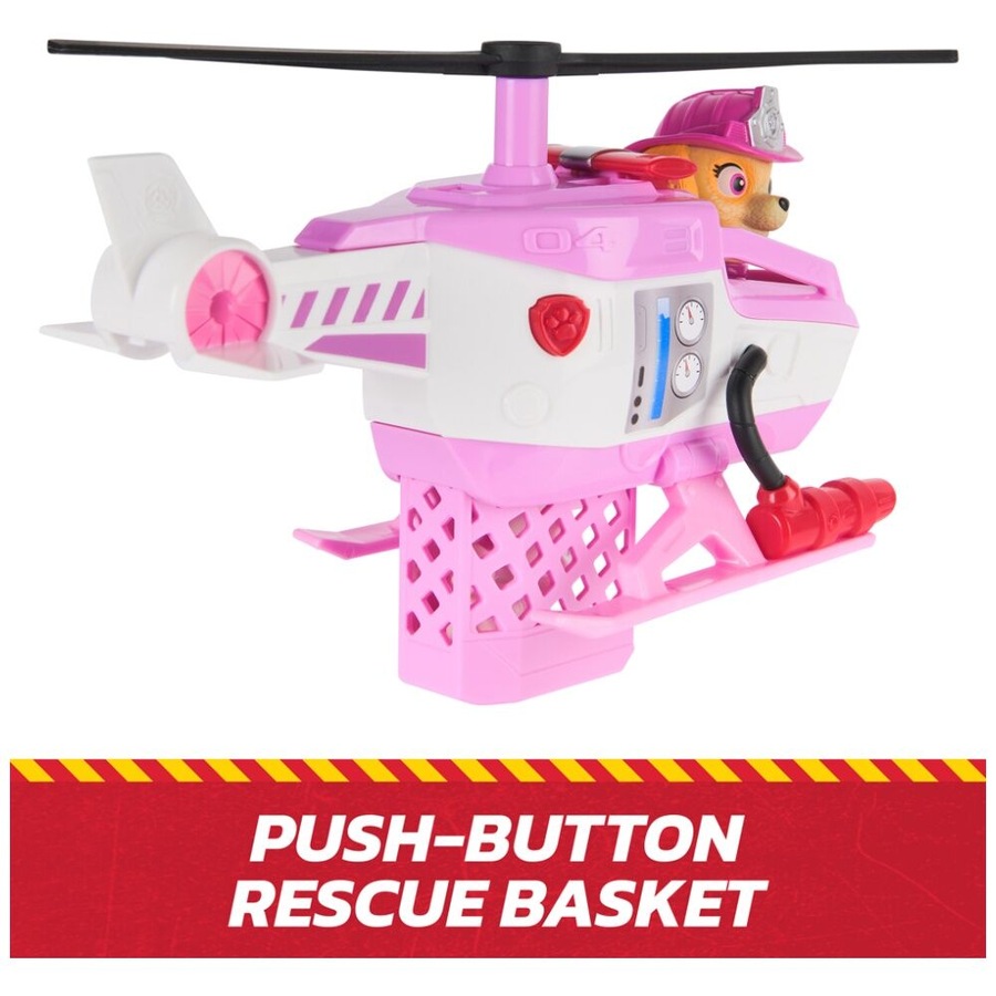 Paw Patrol Skye Rescue Fire Helicopter Chopper Vehicle Childrens Toy 3Y+ Pink