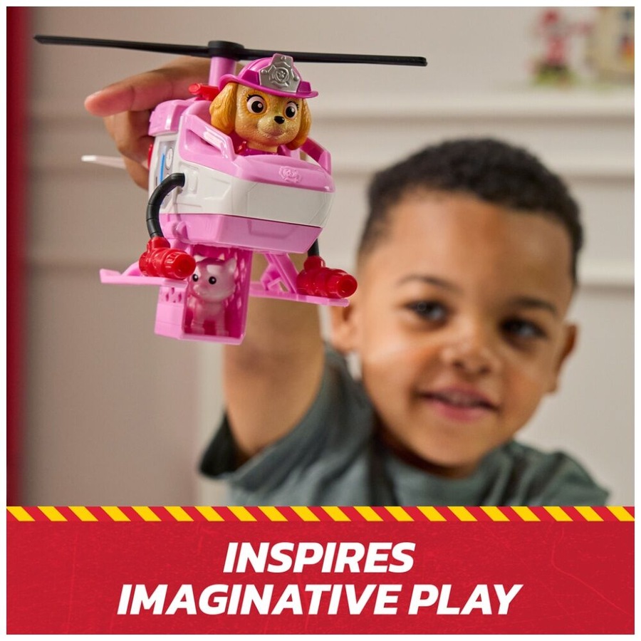 Paw Patrol Skye Rescue Fire Helicopter Chopper Vehicle Childrens Toy 3Y+ Pink