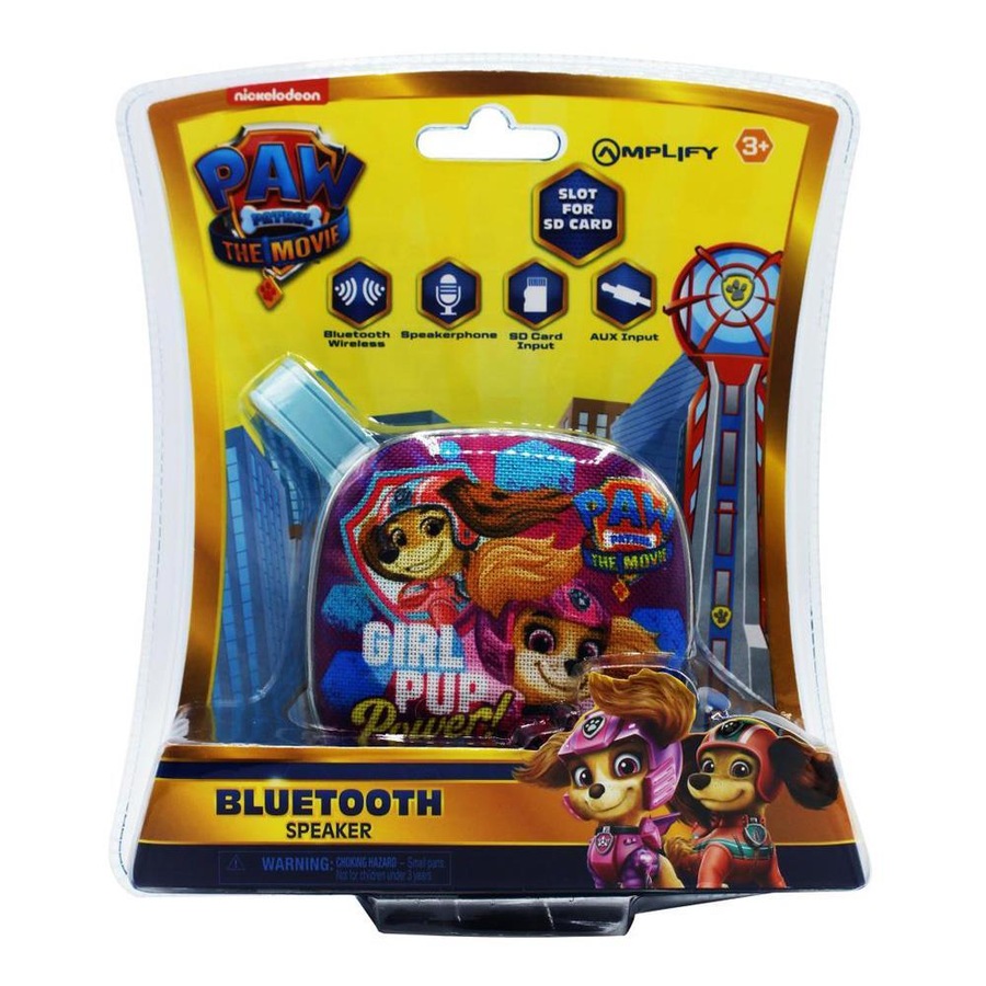 Paw Patrol The Movie Bluetooth Wireless Speaker Music Girl Pup Power Kids 3y+