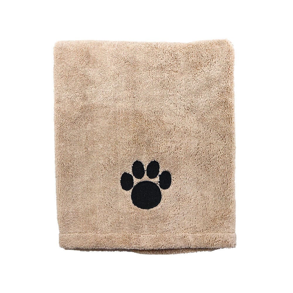 Paws & Claws 60x90cm Microfiber Drying Soft Towel Dogs/Cats/Pets Grooming BRN