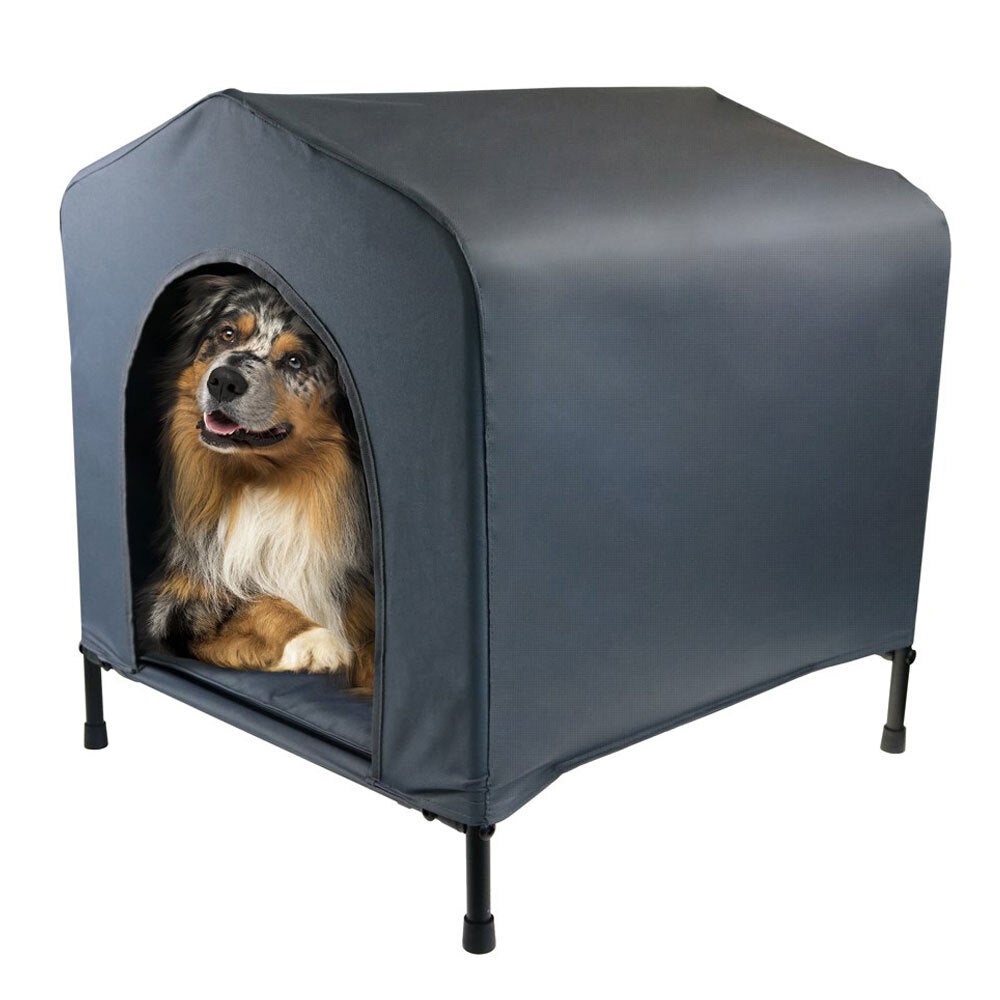 Paws & Claws Indoor/Outdoor Elevated Canvas Dog/Pets Waterproof Bed/House/Kennel