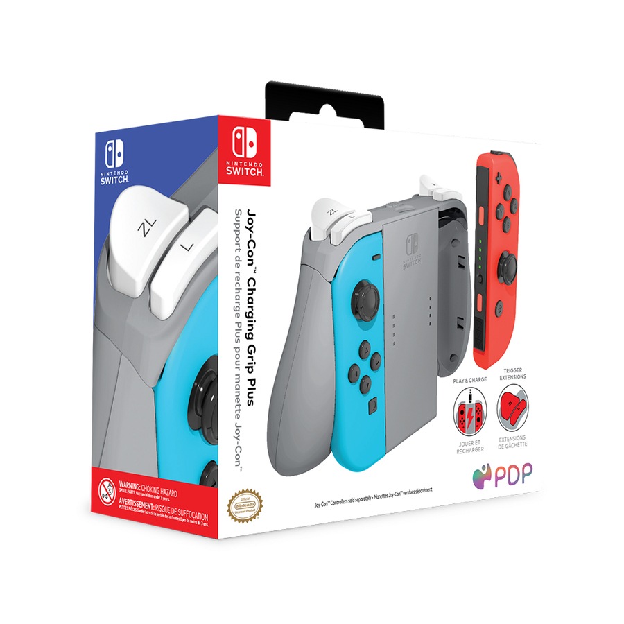 PDP Gaming Joy-Con Charging Gaming Controller Grip Plus For Nintendo Switch
