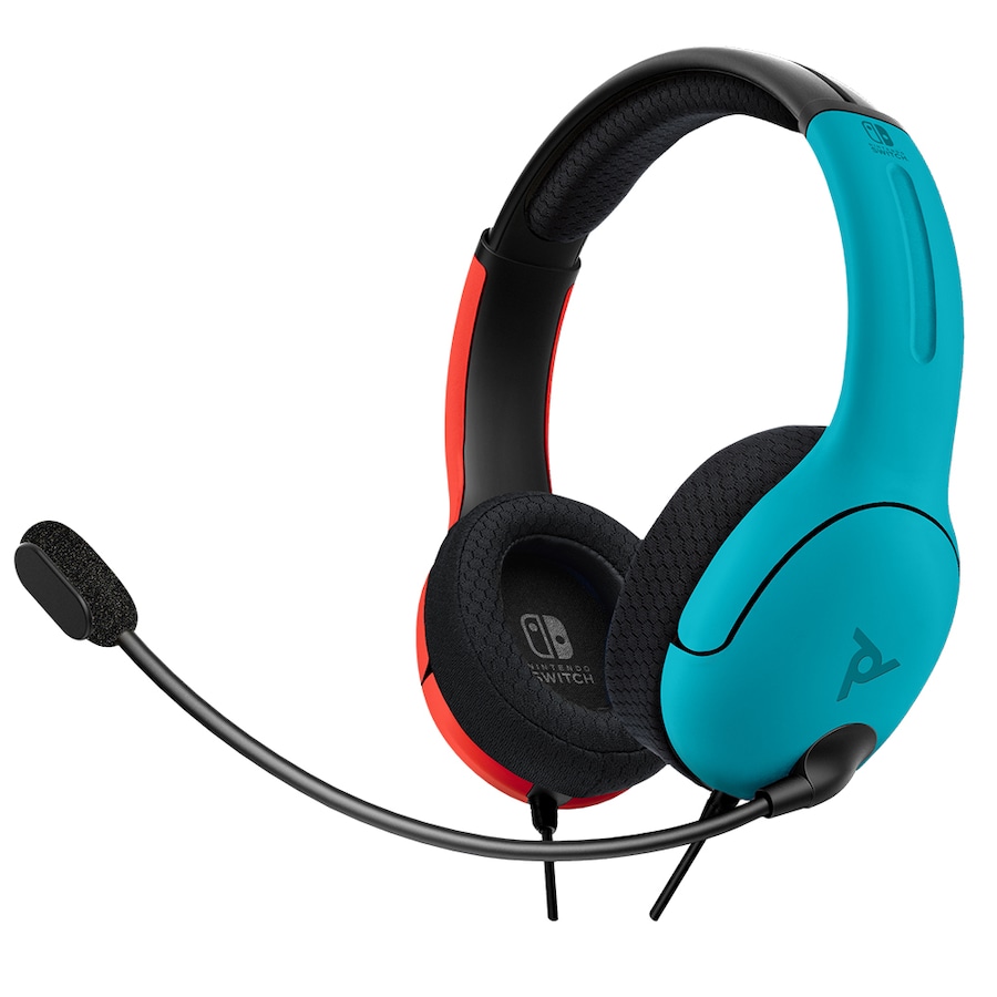 PDP Gaming LVL40 Wired Stereo Lightweight Headset Blue/Red For Nintendo Switch