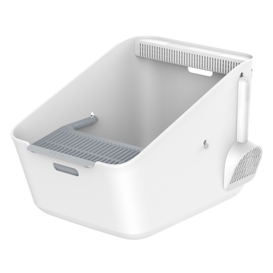 Petkit Pura Cat Litter Tray Box w/ Scoop Pet Kitten Waste Toilet Rectangle White