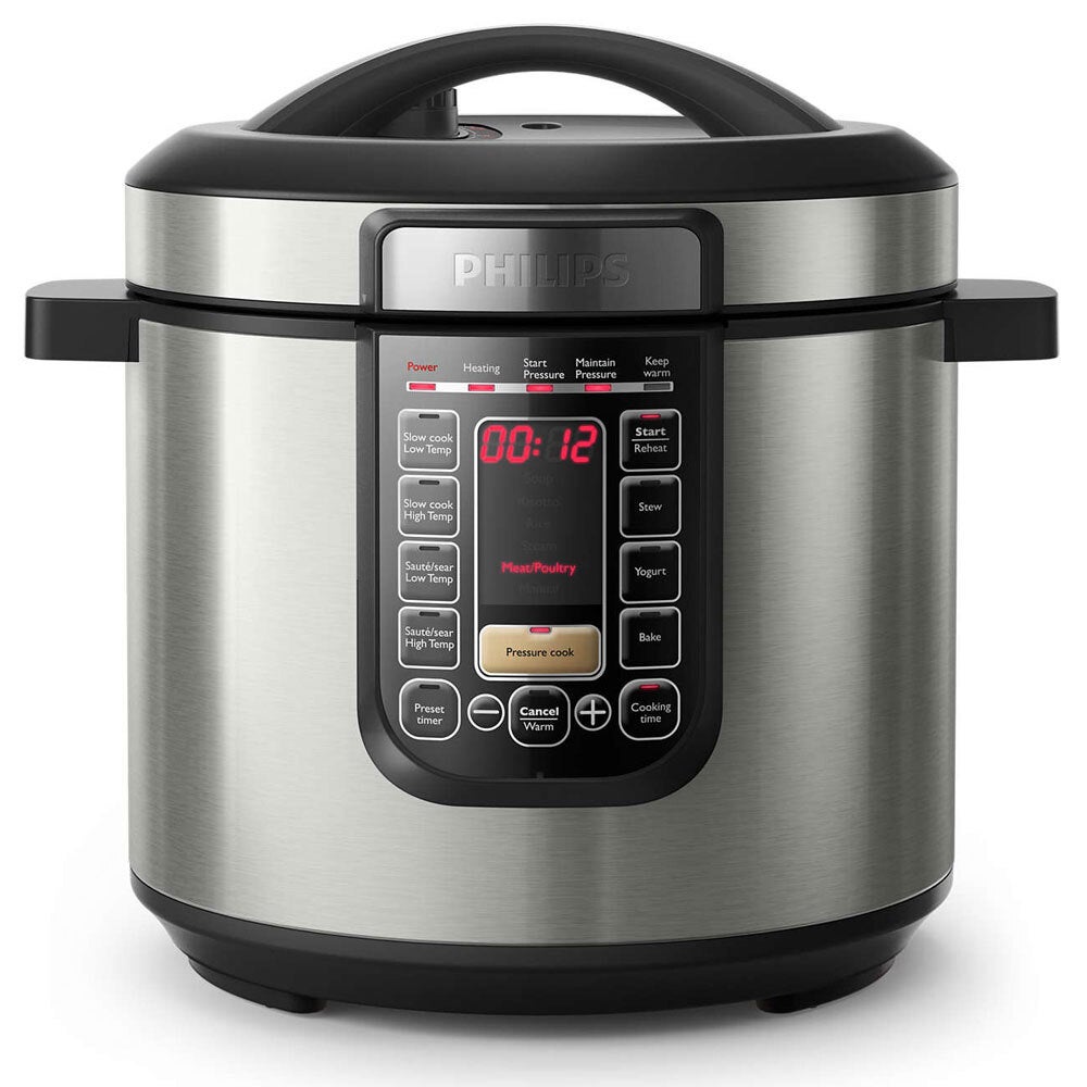 Philips HD2237/72 All in One Kitchen Multi-Cooker 6L Pressure/Slow Cooker 1300W