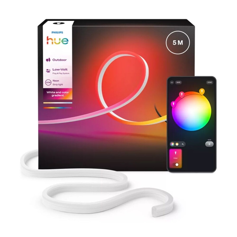 Philips Hue Neon Outdoor Smart LED Multicolour Strip Light 5M