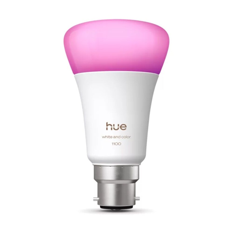 Philips Hue White/Colour Ambience A60 B22 V2 Adjustable Smart Lightbulb 11W