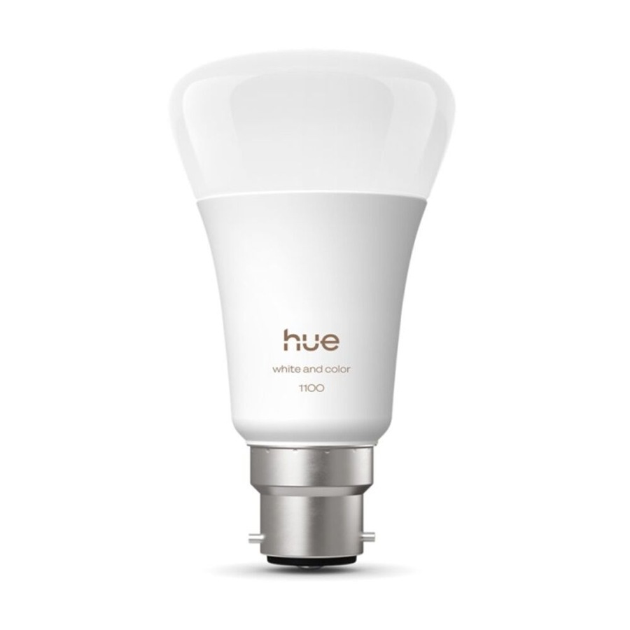 Philips Hue White/Colour Ambience A60 B22 V2 Adjustable Smart Lightbulb 11W