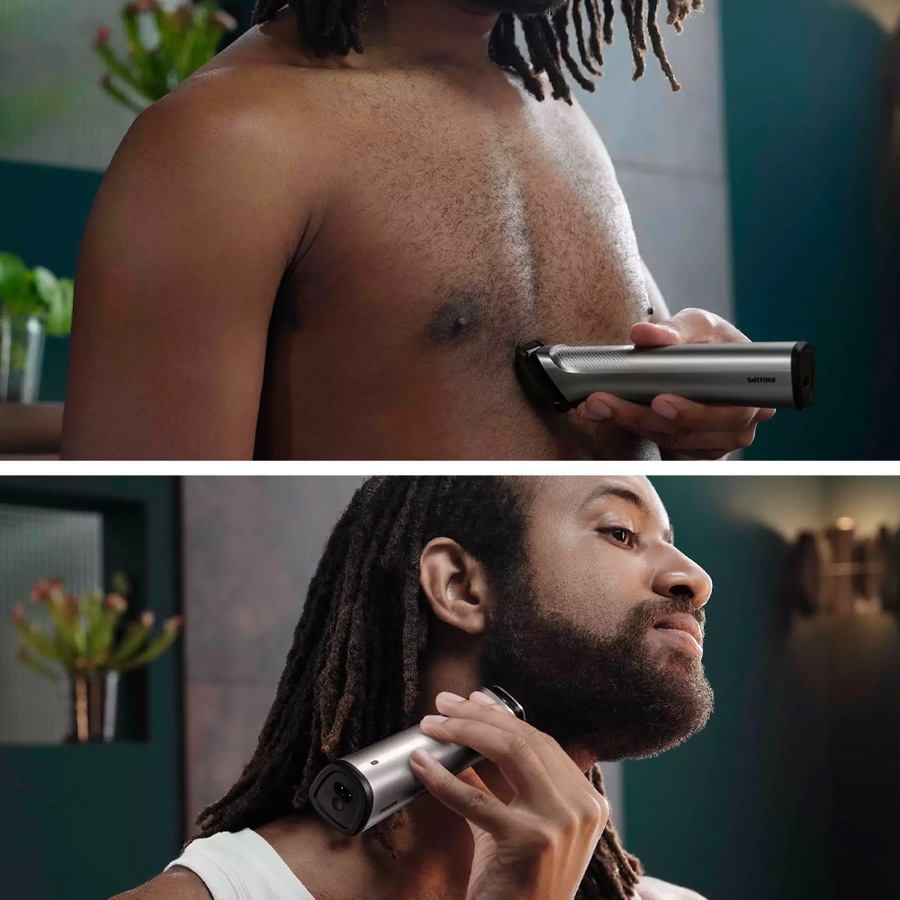 Philips Series 7000 Cordless Wet/Dry Face/Hair Clipper Mens Beard Trimmer/Shaver