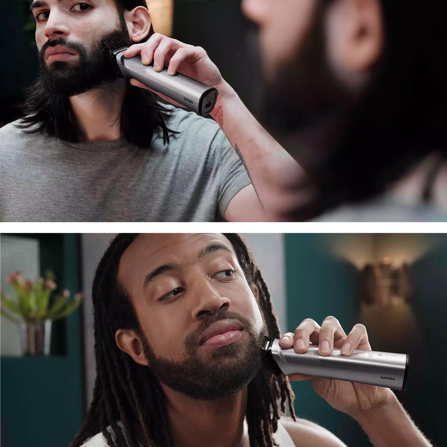 Philips Series 7000 Cordless Wet/Dry Face/Hair Clipper Mens Beard Trimmer/Shaver