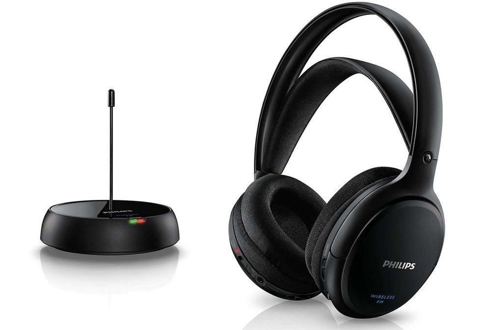 Philips SHC5200 FM Wireless Headphones Rechargeable Battery for TV/Radio/MP3/DVD