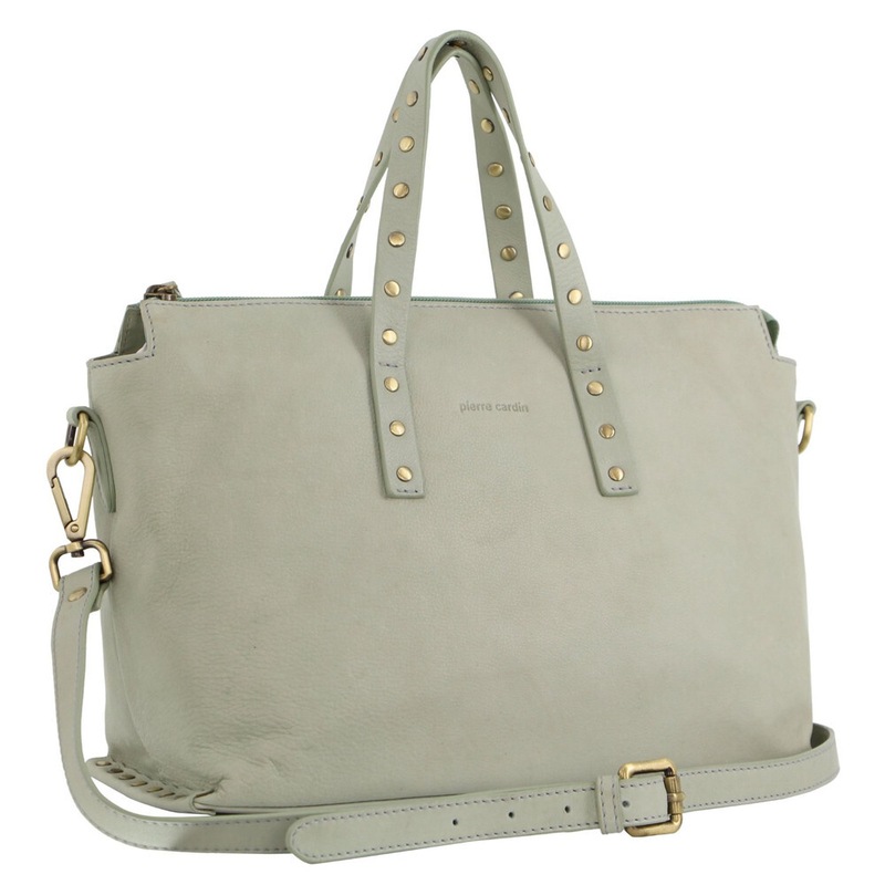 Buy Pierre Cardin Italian Leather Stud Detailed Women's/Ladies Tote
