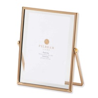 Pilbeam Living Stelle Metal 4x6" Photo Frame Display Picture Stand Holder Gold