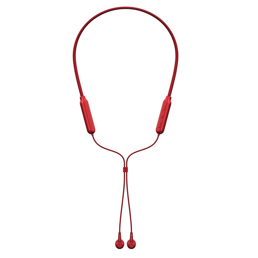 Pioneer Wireless Bluetooth In Ear Neckband Earphones Headphones/Headset Mic Red