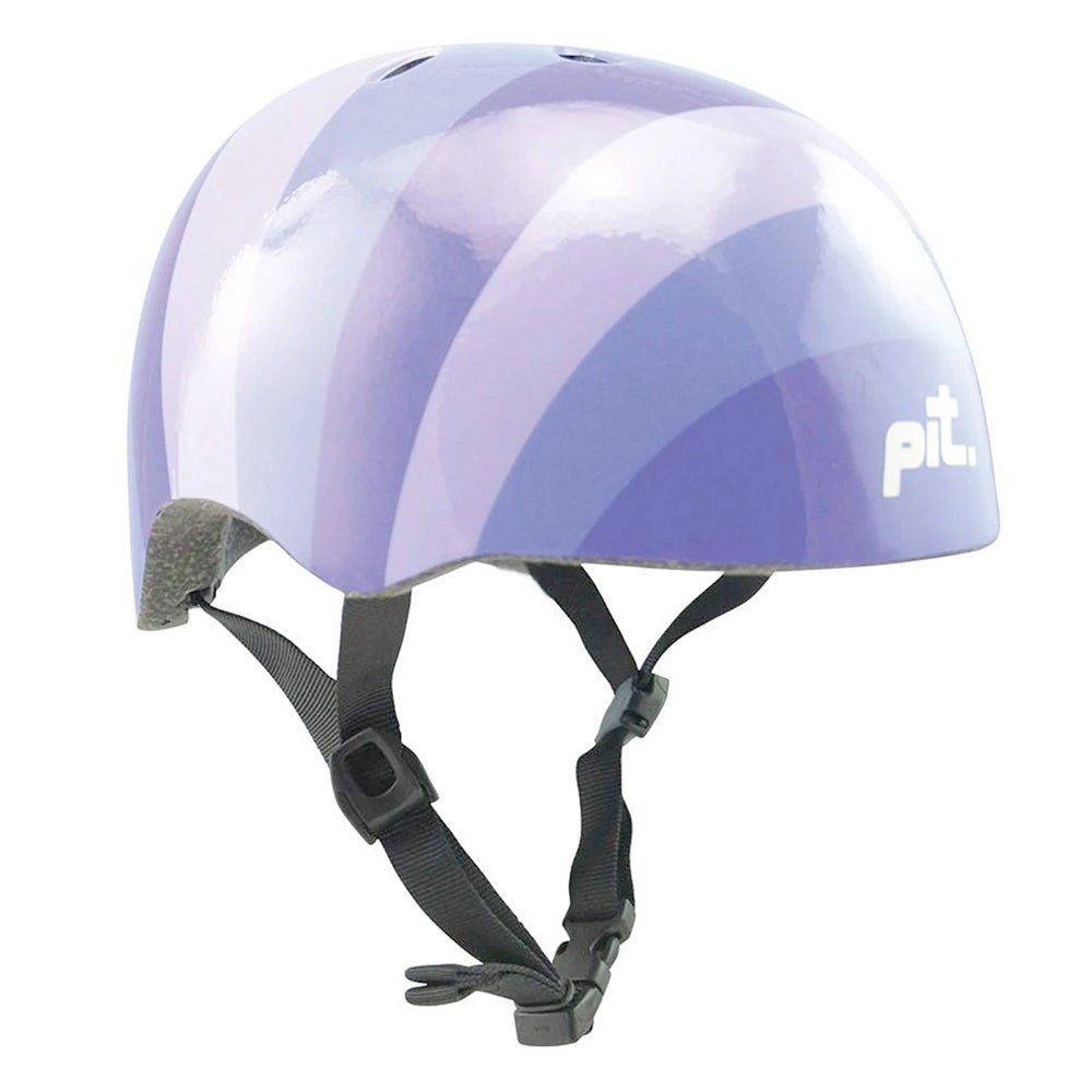Pit Bicycle/Bike Inlaid Strap Helmet X-Small 50-54cm Head Kids Stripes Purple