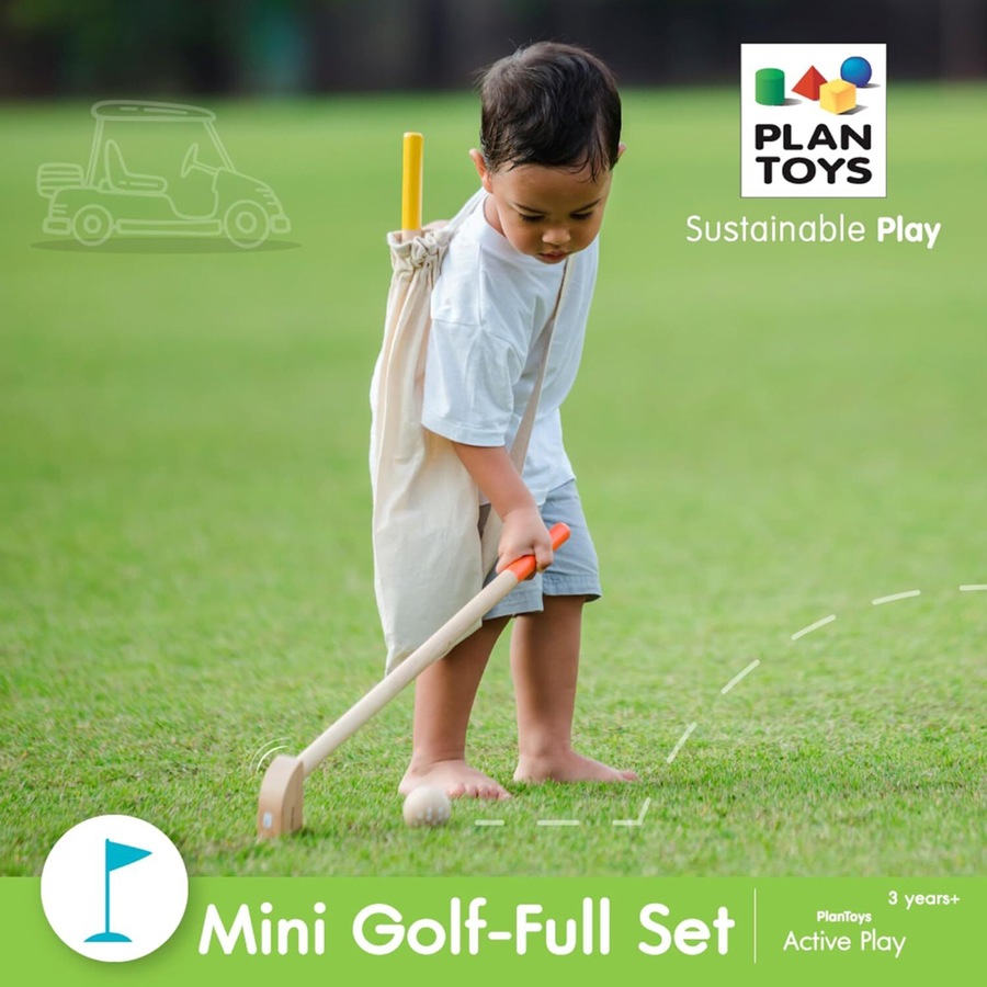 Buy Plan Toys Mini Golf Full Set Kids/Childrens Interactive Play Fun ...