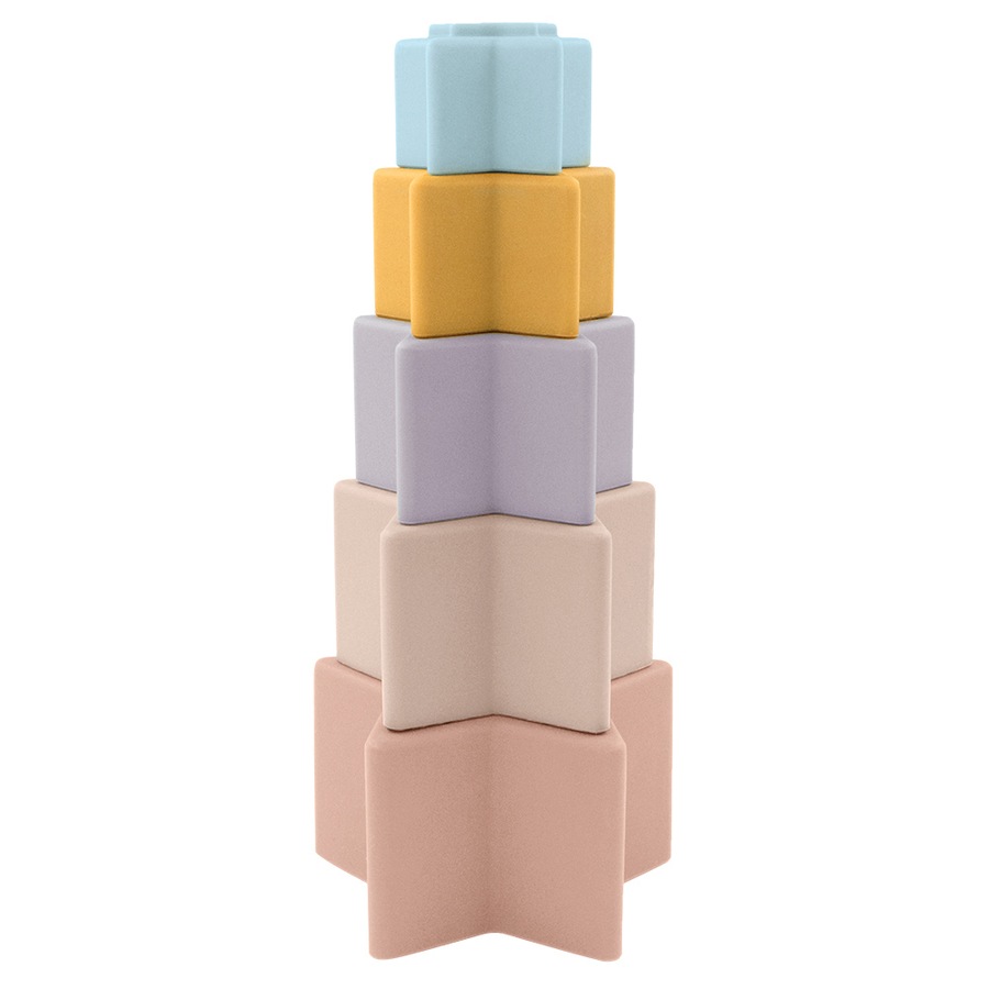 Playground Silicone Nesting Stars Baby/Infant Play Educational Stacking Toy 6m+