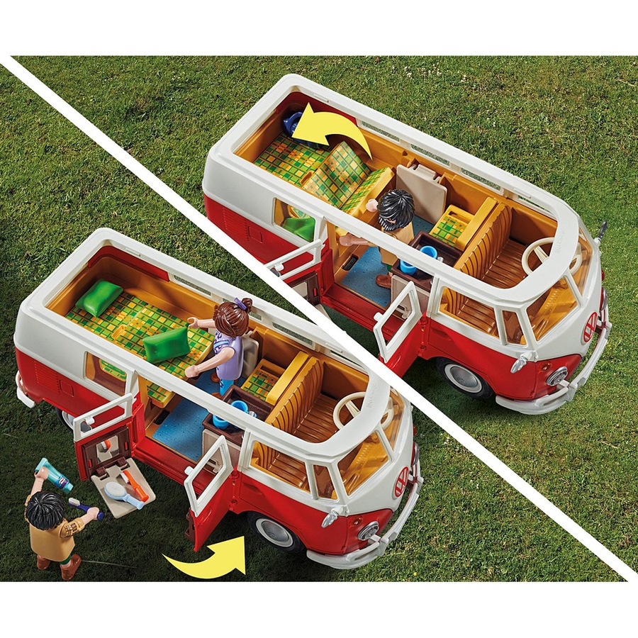 Playmobil Volkswagen T1 Camper Van Kids/Children Interactive Play Toy Playset 4+