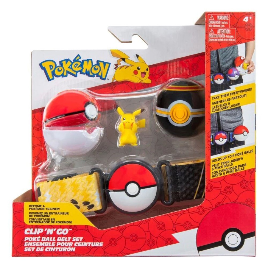 Pokemon Clip N Go Pokeball Belt Kids/Children Toy Figures 4y+ Assorted