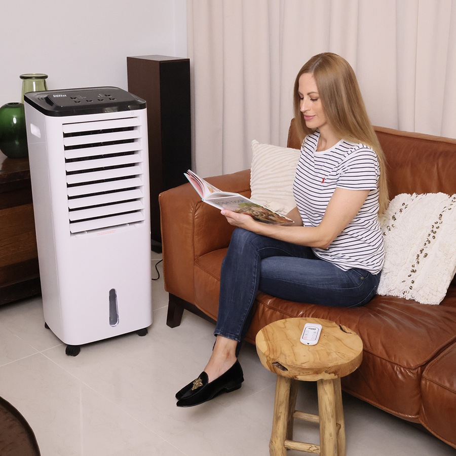 Polar Breeze Deluxe 15L/200W Indoor Air Cooler Portable Home Cool Fan White