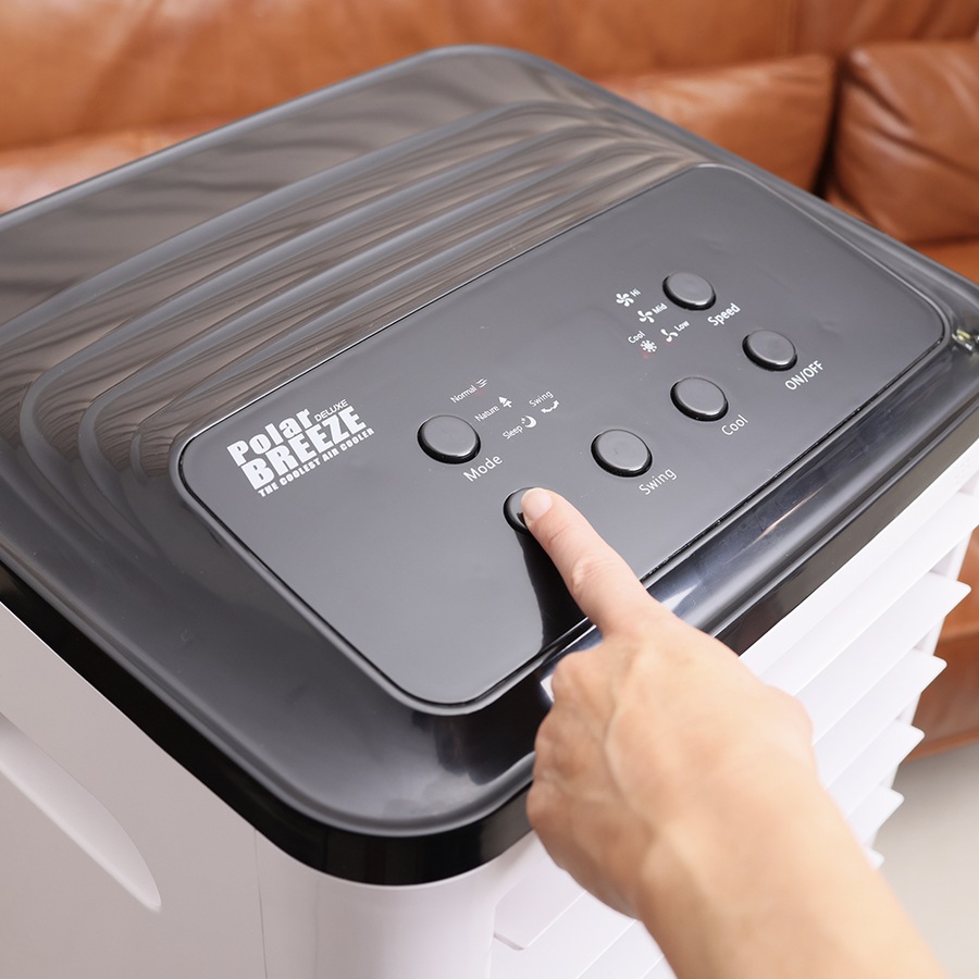 Polar Breeze Deluxe 15L/200W Indoor Air Cooler Portable Home Cool Fan White