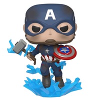 Pop! Avengers End Game 573 Bobble Head Captain America w/ Thor's Hammer Figurine