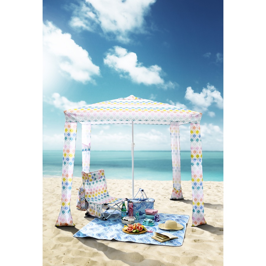 Porta Oceana Beach Vibes 255cm Beach Cabana Outdoor Shelter Protection w/ Bag