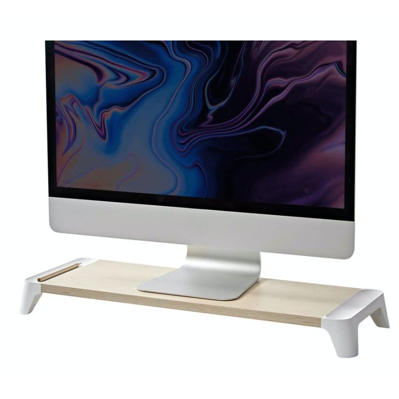 Buy Pout Eyes 5 Wooden Single Monitor Stand/Riser Home/Office Desk ...