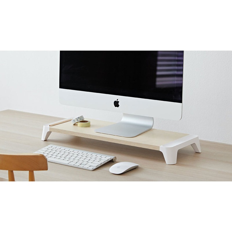 Pout Eyes 5 Wooden Single Monitor Stand/Riser Home/Office Desk ...