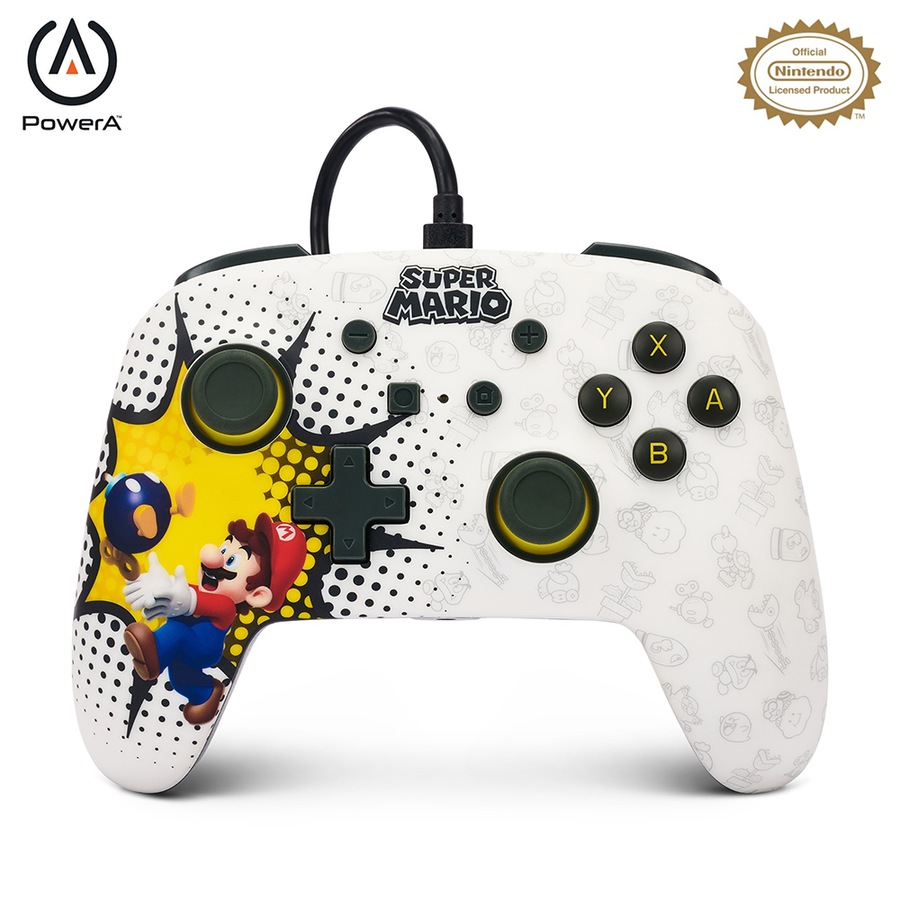 Buy PowerA Enhanced Wired Controller For Nintendo Switch - Bom-omb ...
