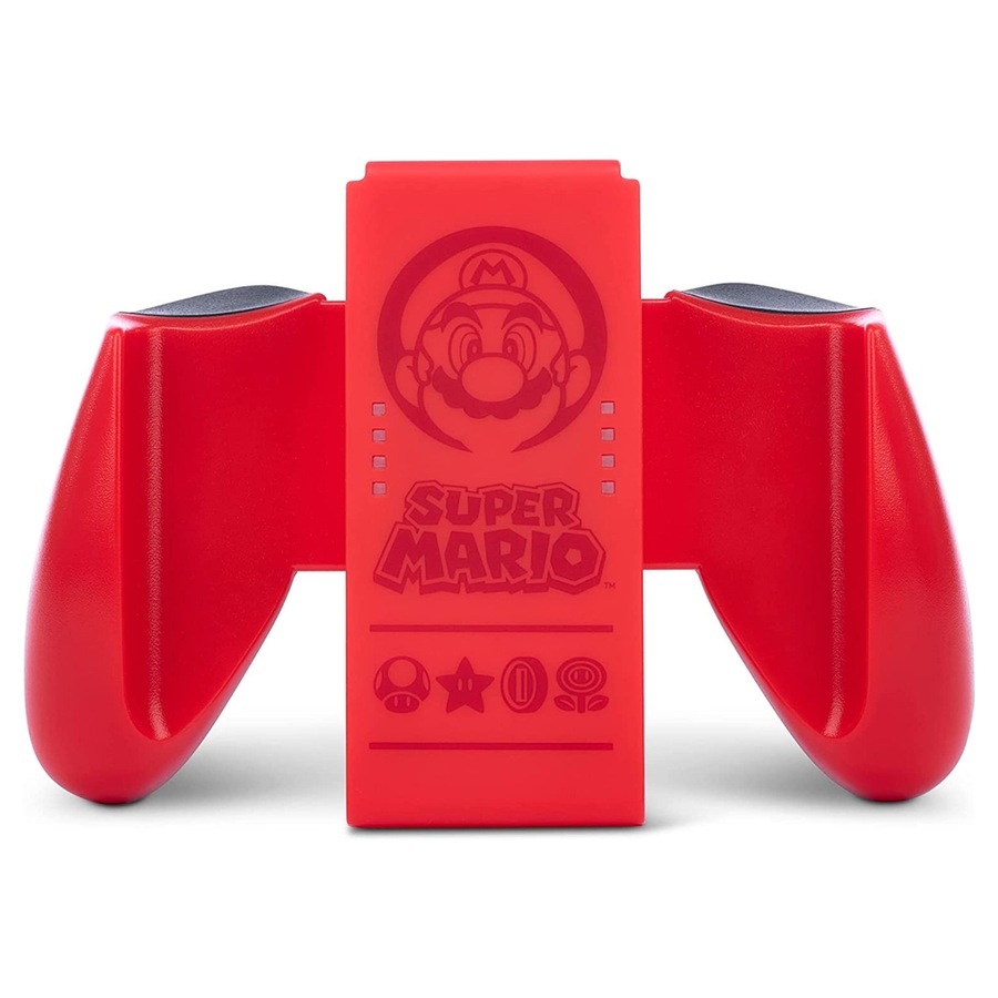 PowerA Joy-Con Comfort Play Grip For Nintendo Switch Controller Super Mario Red