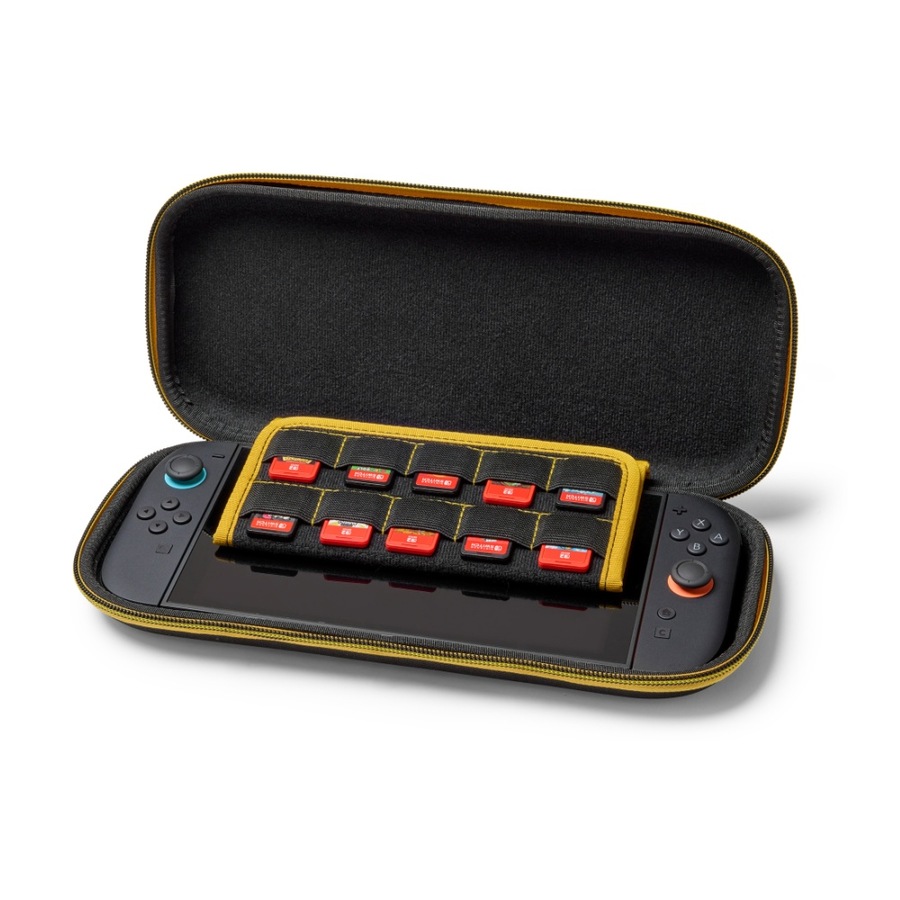 PowerA Pokemon Nintendo Switch 2 Soft Fabric Lining Slim Case Black/Yellow